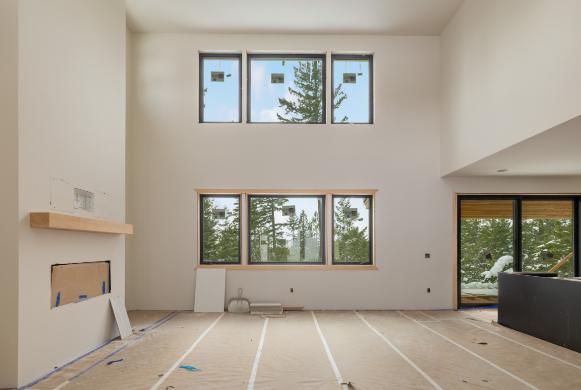 Great room of home nearing completion - by Trailside Homes in Skyline Ridge in Cle Elum, WA