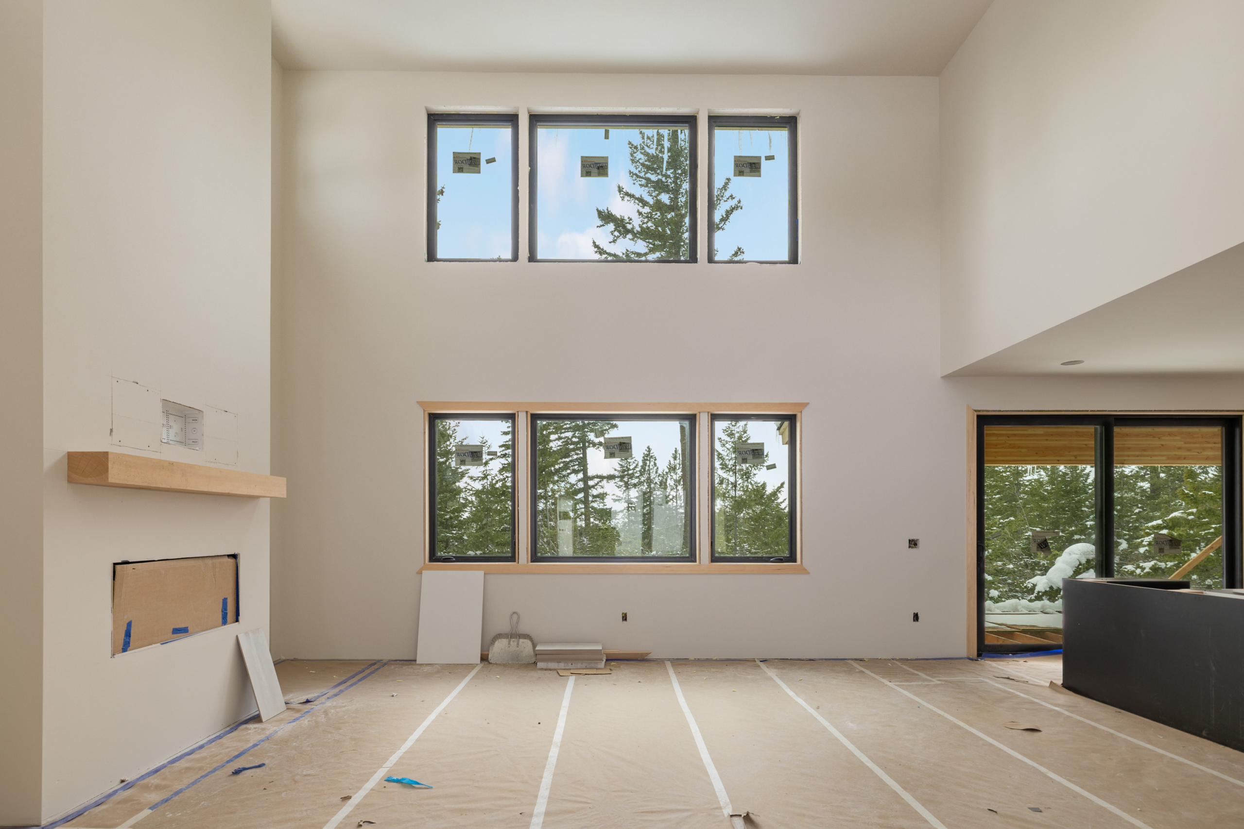 Great room of home nearing completion - by Trailside Homes in Skyline Ridge in Cle Elum, WA