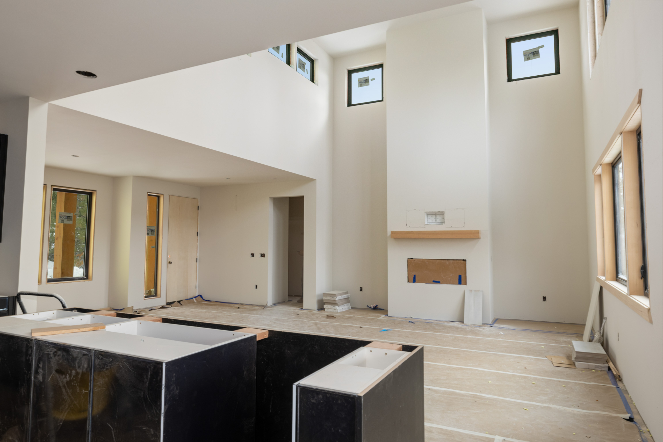 Great room of home nearing completion - by Trailside Homes in Skyline Ridge in Cle Elum, WA