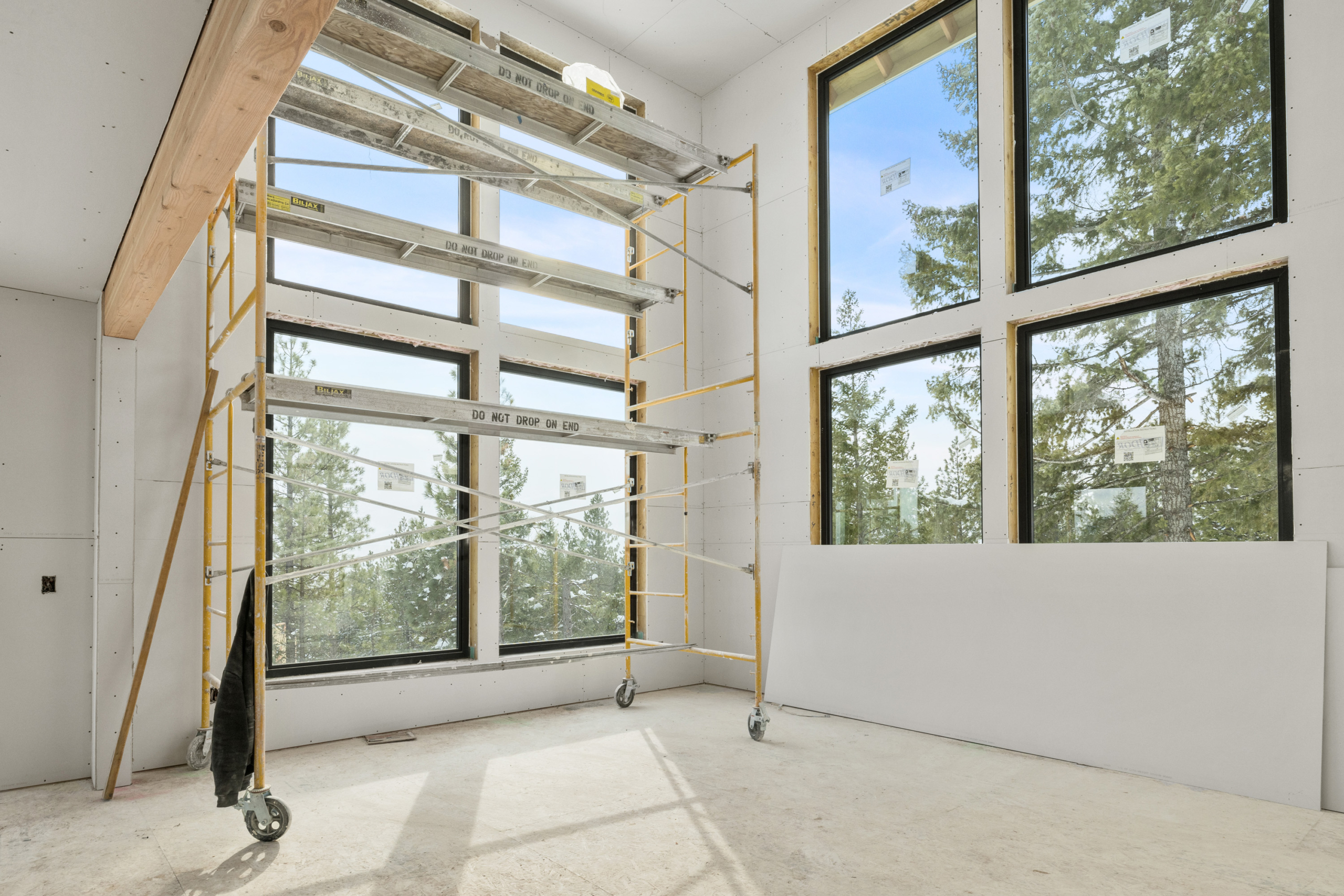 Great room progress - home by Trailside Homes in Skyline Ridge in Cle Elum, WA