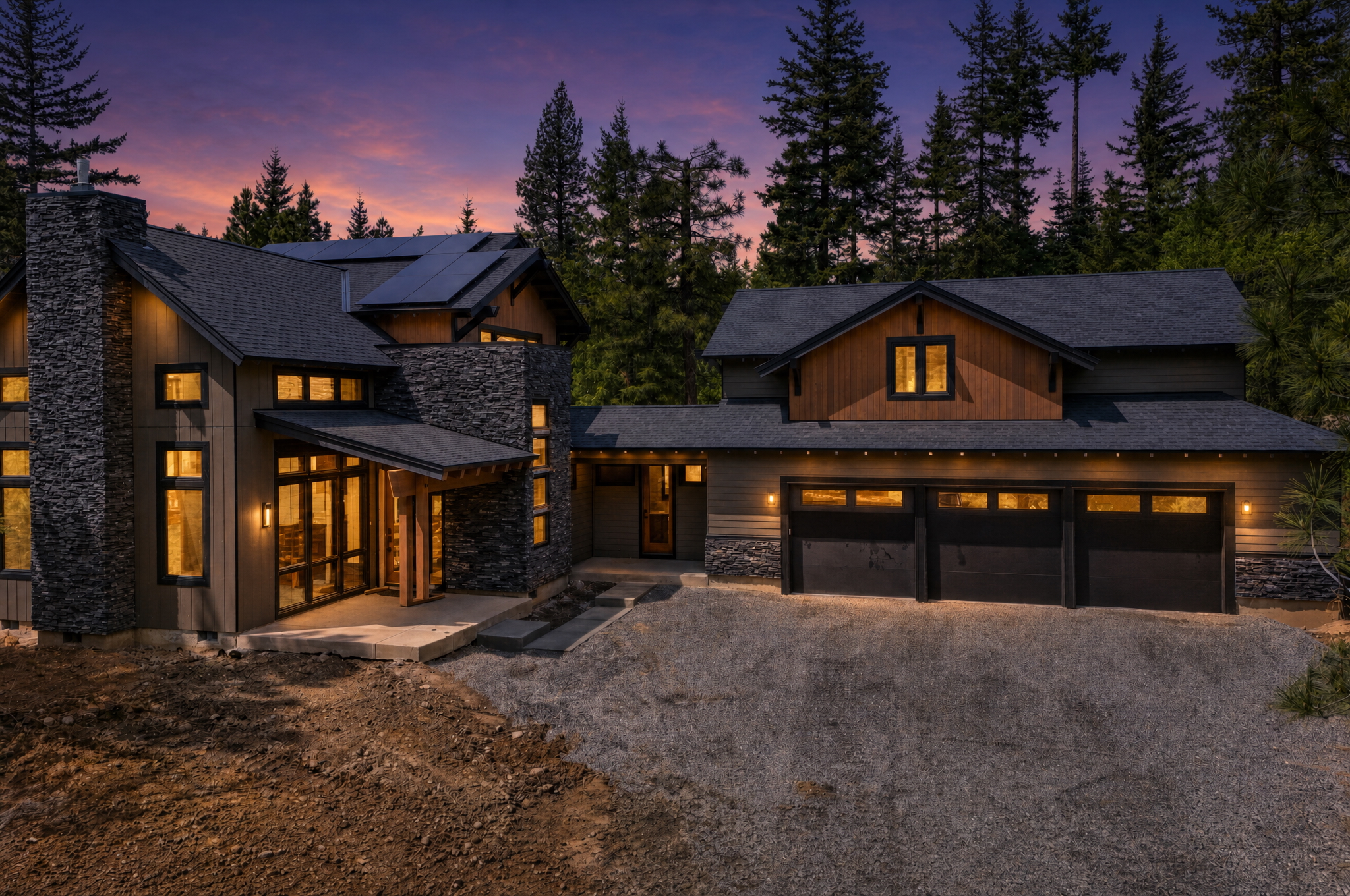Skyline Ridge homesite 79 night