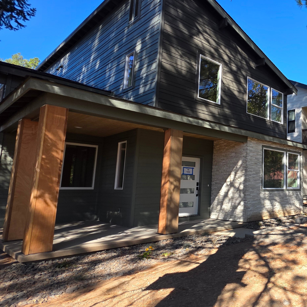 Trailside Homes at Ederra homesite 19 exterior front progress