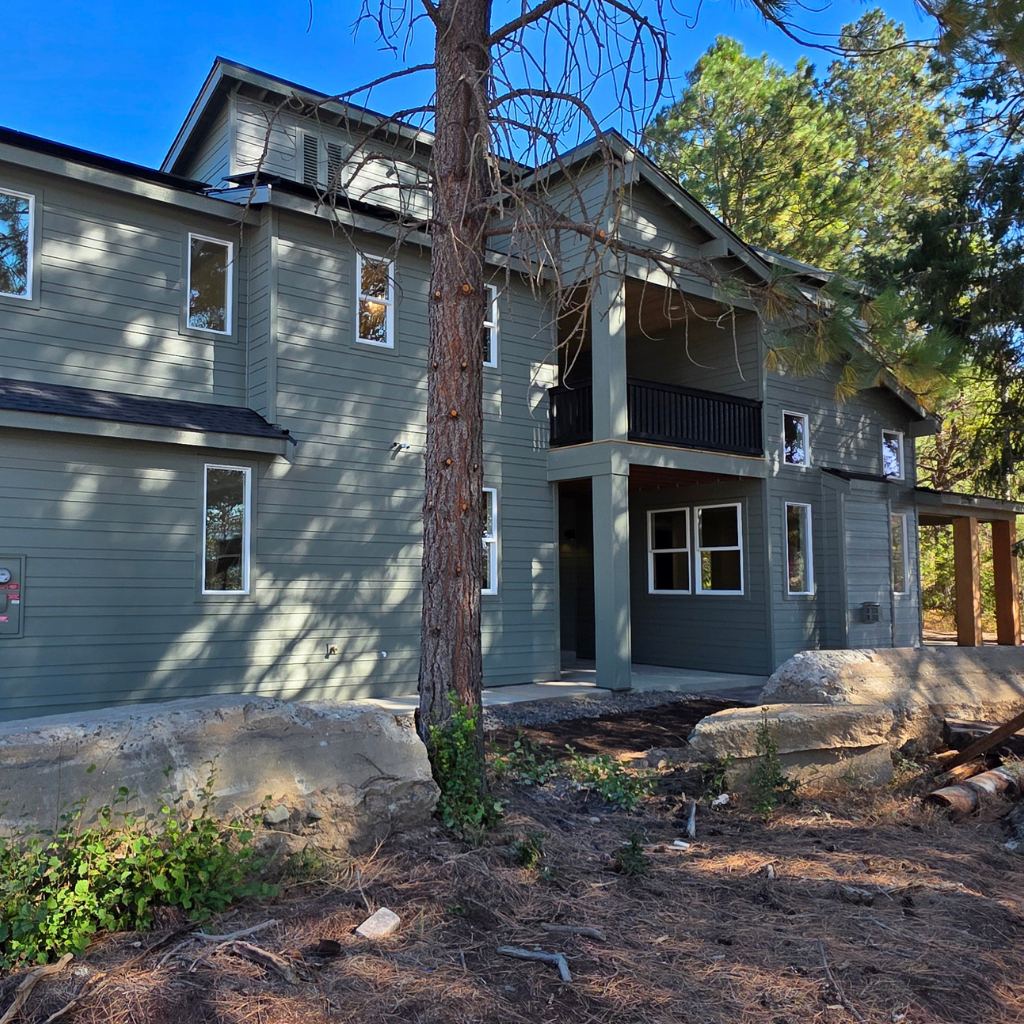 Trailside Homes at Ederra homesite 19 exterior side progress