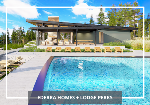 The Lodge at Skyline Ridge pool in Cle Elum with Lodge view