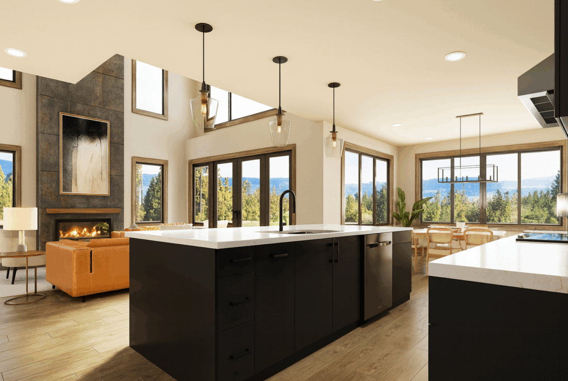 virtually staged rendering of Skyline Ridge The Gateway kitchen