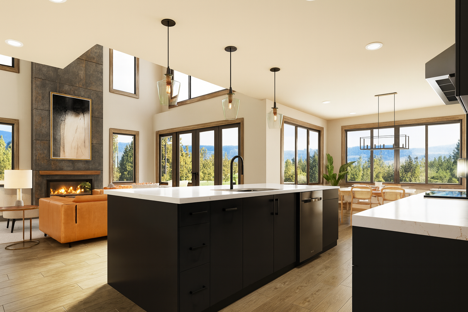 virtually staged rendering of Skyline Ridge The Gateway kitchen
