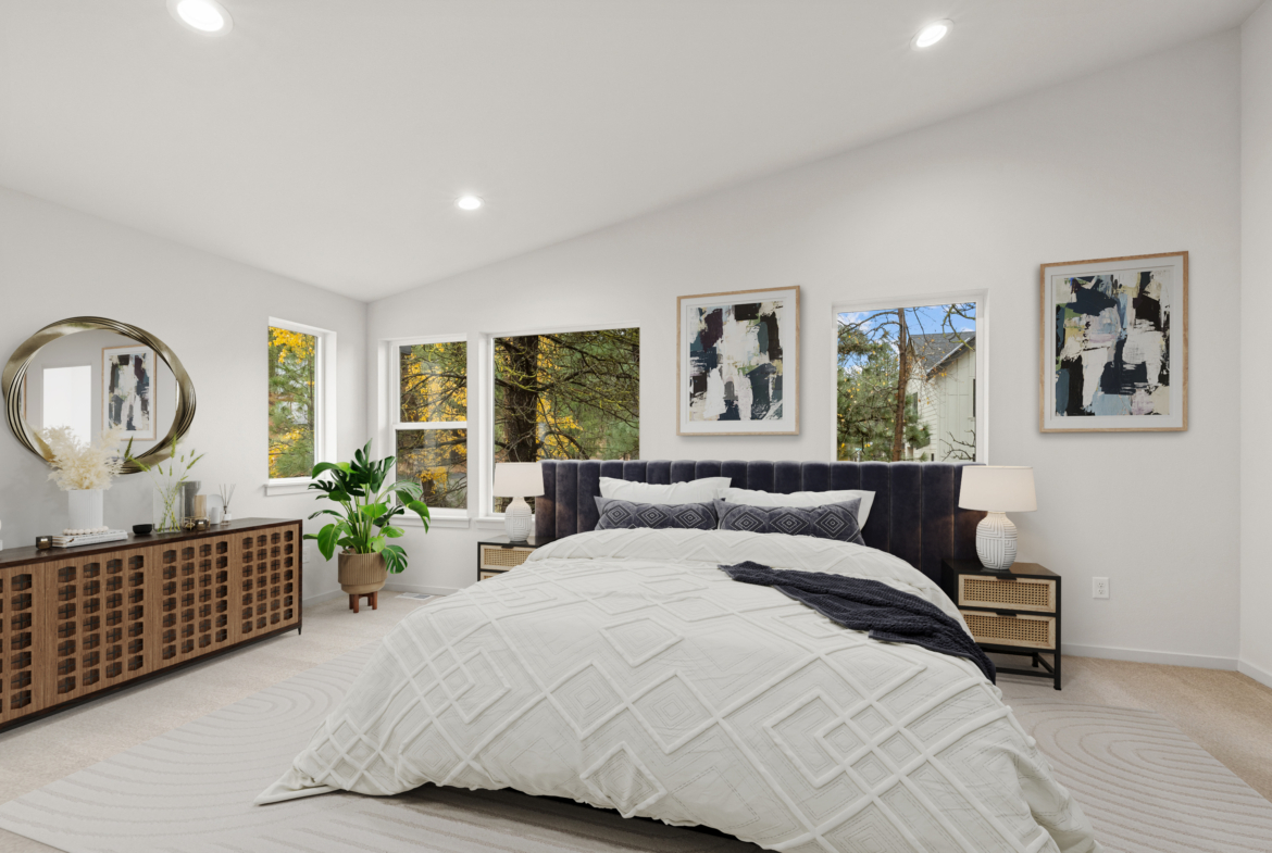 Ederra 19 The Tronsen in Cle Elum master bedroom with virtual staging