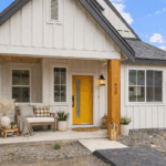 Peoh Point Ederra homesite 22 exterior front porch virtually staged with sitting area