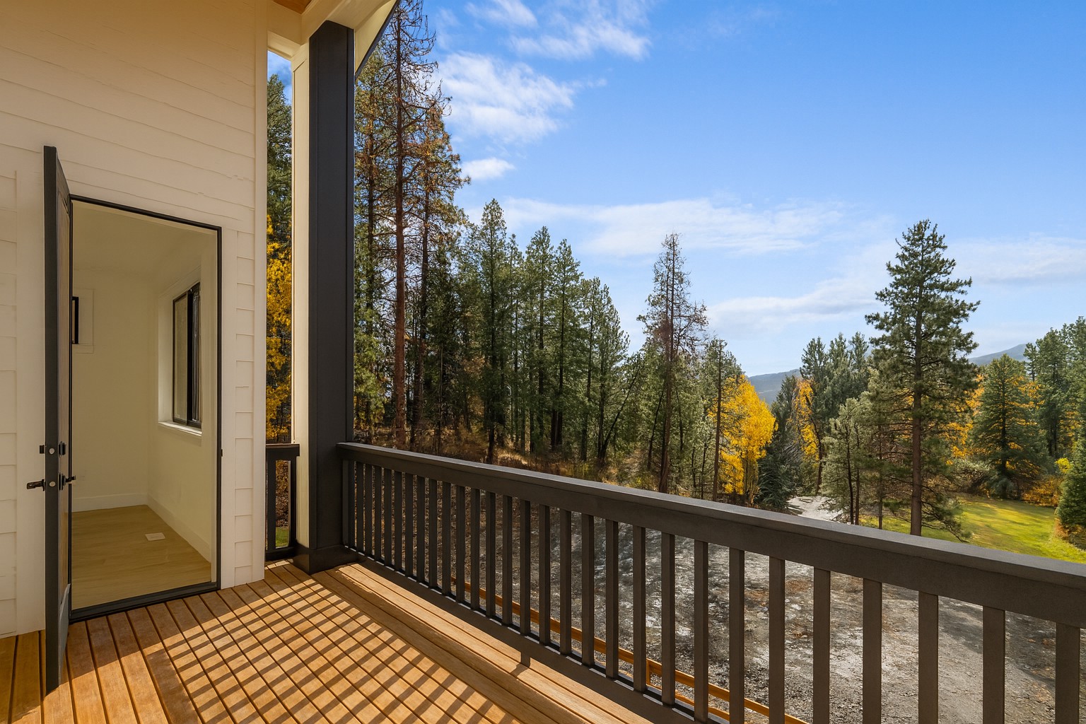 The Naches Ederra Lot 7 outdoor views of the backyard from the covered deck