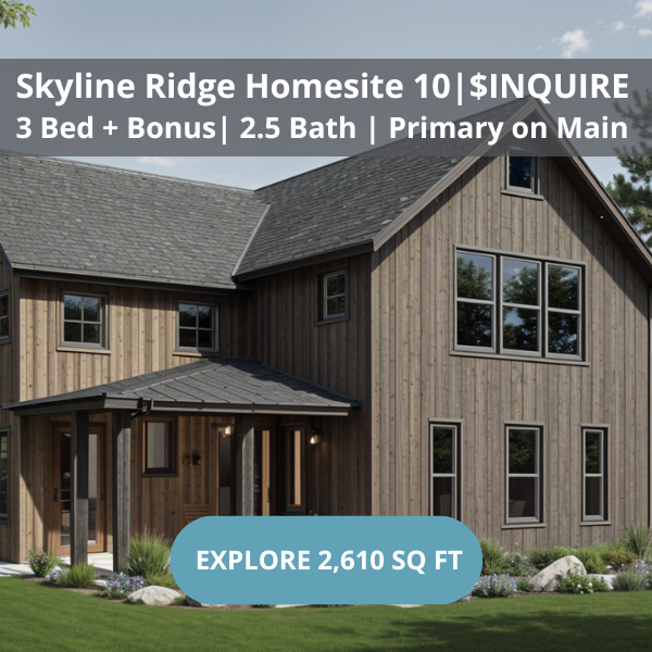 The Annapurna exterior rendering of the floorplan in Cle Elum, WA by Trailside Homes in the community of Skyline Ridge